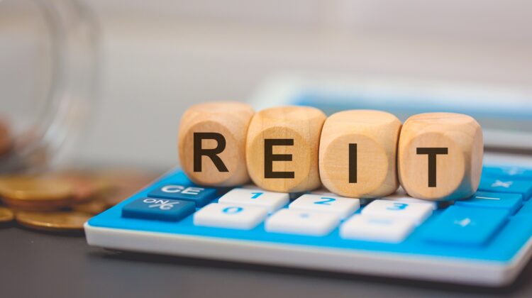 REIT letter blocks on a calculator